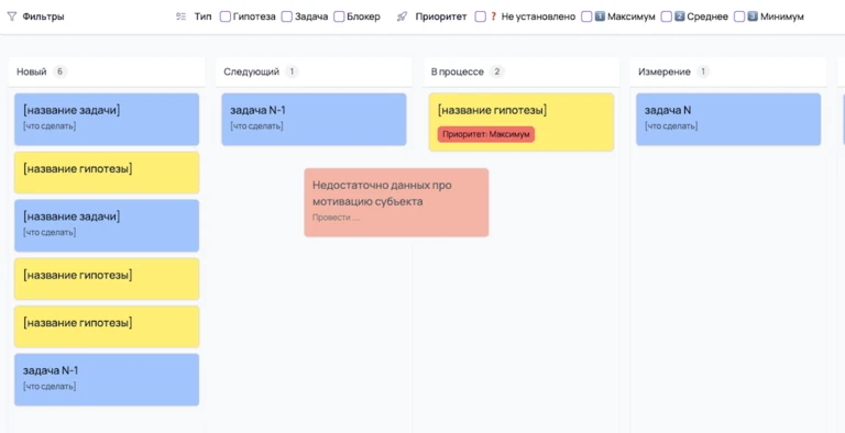 Изменение статуса